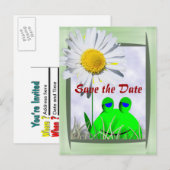 Save The Date Ankündigungspostkarte (Vorne/Hinten)