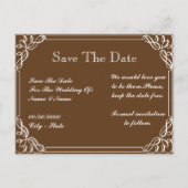 Save the Date Ankündigungspostkarte (Rückseite)