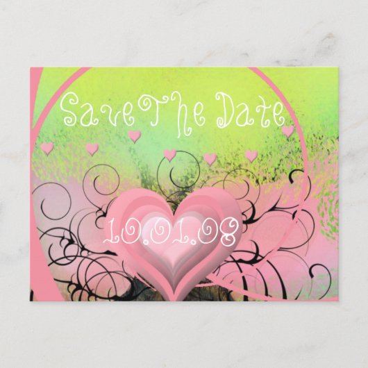 Save The Date- Ankündigungspostkarte (Vorderseite)