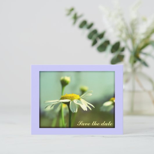 Save the Date Ankündigungspostkarte (Stehend Vorderseite)