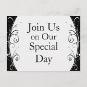 Save the Date Ankündigungspostkarte (Rückseite)