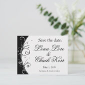 Save the Date Ankündigungspostkarte (Stehend Vorderseite)