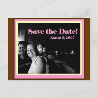 Save The Date Ankündigungspostkarte