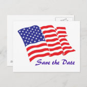 Save the Date Ankündigungspostkarte (Vorne/Hinten)