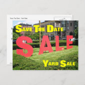 Save The Date Ankündigungspostkarte (Vorne/Hinten)