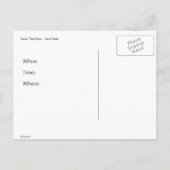 Save The Date Ankündigungspostkarte (Rückseite)