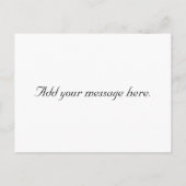 Save the Date Ankündigungspostkarte (Rückseite)