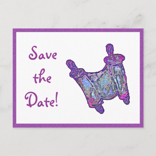 Save the Date Ankündigungspostkarte (Vorderseite)