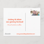 Save the Date Ankündigungspostkarte (Rückseite)