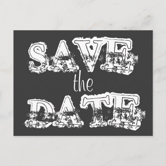 Save the Date Ankündigungspostkarte (Vorderseite)