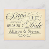 Save the Date Ankündigungspostkarte (Vorderseite)