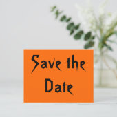 Save the Date Ankündigungspostkarte (Stehend Vorderseite)