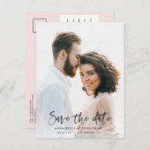 Save the Date Ankündigungspostkarte (Vorne/Hinten)