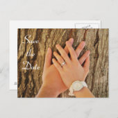 Save the Date Ankündigungspostkarte (Vorne/Hinten)