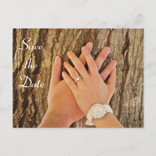 Save the Date Ankündigungspostkarte (Vorderseite)