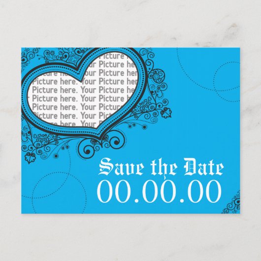 Save the Date Ankündigungspostkarte (Vorderseite)