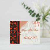 Save The Date- Ankündigungspostkarte (Stehend Vorderseite)