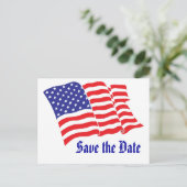 Save the Date Ankündigungspostkarte (Stehend Vorderseite)