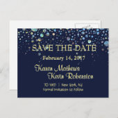 Save the Date Ankündigungspostkarte (Vorne/Hinten)