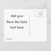 Save the Date Ankündigungspostkarte (Rückseite)