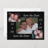 Save the Date Ankündigungspostkarte (Vorne/Hinten)