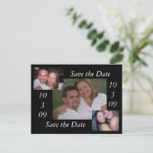 Save the Date Ankündigungspostkarte (Stehend Vorderseite)