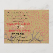 Save The Date- Ankündigungspostkarte (Rückseite)