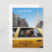 Save the Date Ankündigungspostkarte (Vorne/Hinten)