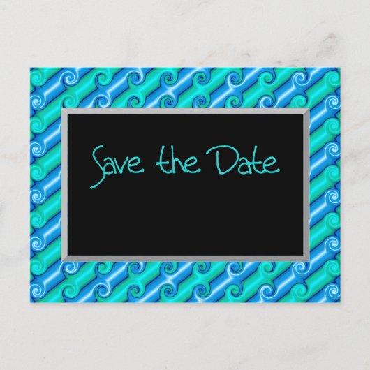 Save the Date Ankündigungspostkarte (Vorderseite)