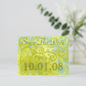 Save The Date Ankündigungspostkarte (Stehend Vorderseite)