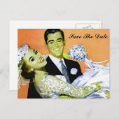 Save the Date Ankündigungspostkarte (Vorne/Hinten)