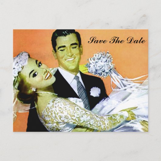 Save the Date Ankündigungspostkarte (Vorderseite)