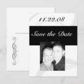 Save the Date Ankündigungspostkarte (Vorne/Hinten)