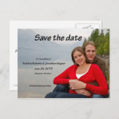 Save the Date Ankündigungspostkarte (Vorne/Hinten)