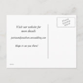 Save the Date Ankündigungspostkarte (Rückseite)