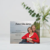 Save the Date Ankündigungspostkarte (Stehend Vorderseite)