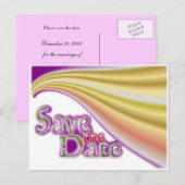 Save the Date Ankündigungspostkarte (Vorne/Hinten)