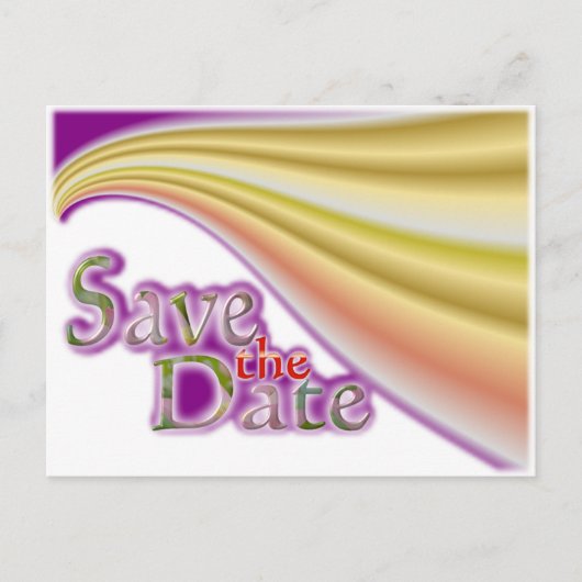 Save the Date Ankündigungspostkarte (Vorderseite)