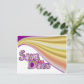 Save the Date Ankündigungspostkarte (Stehend Vorderseite)