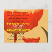 Save The Date Ankündigungspostkarte (Rückseite)