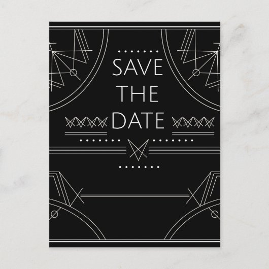 Save the Date Ankündigungspostkarte (Vorderseite)