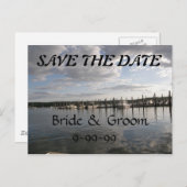 Save the Date Ankündigungspostkarte (Vorne/Hinten)