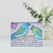 Save the Date Ankündigungspostkarte (Stehend Vorderseite)