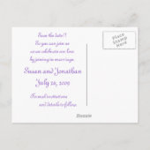 Save The Date! Ankündigungspostkarte (Rückseite)