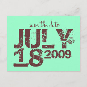 Save the Date Ankündigungspostkarte