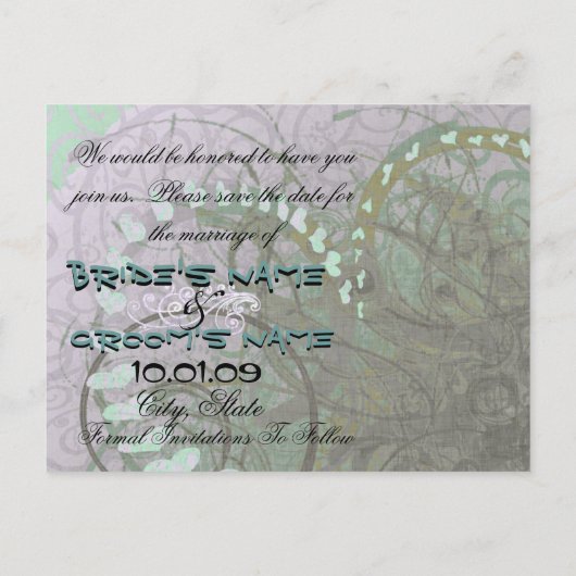 SAVE THE DATE - ANKÜNDIGUNGSPOSTKARTE (Rückseite)