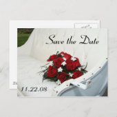 Save the Date Ankündigungspostkarte (Vorne/Hinten)