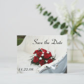 Save the Date Ankündigungspostkarte (Stehend Vorderseite)