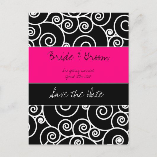 Save the Date Ankündigungspostkarte (Vorderseite)