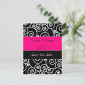Save the Date Ankündigungspostkarte (Stehend Vorderseite)